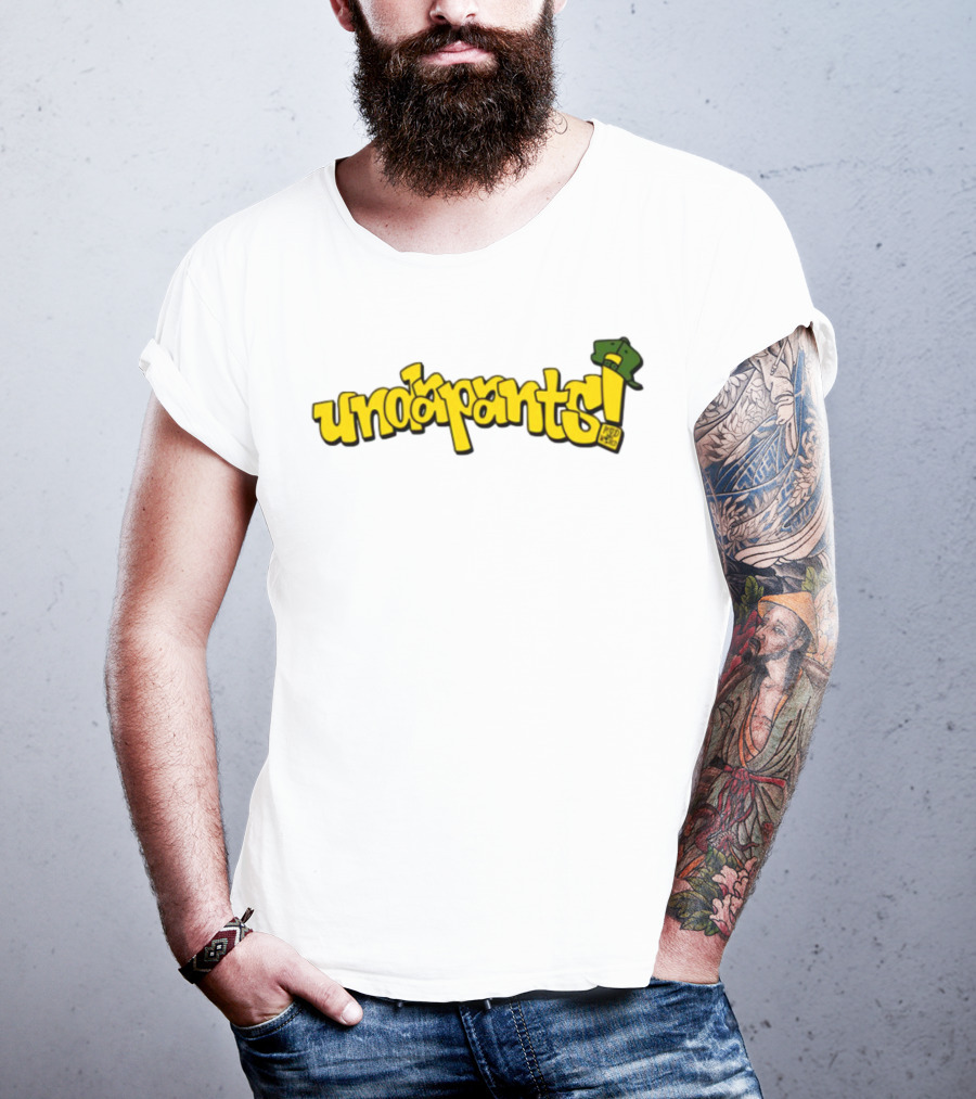 Podmeetsworldshow Undapants Retro Cartoon Style T-Shirt