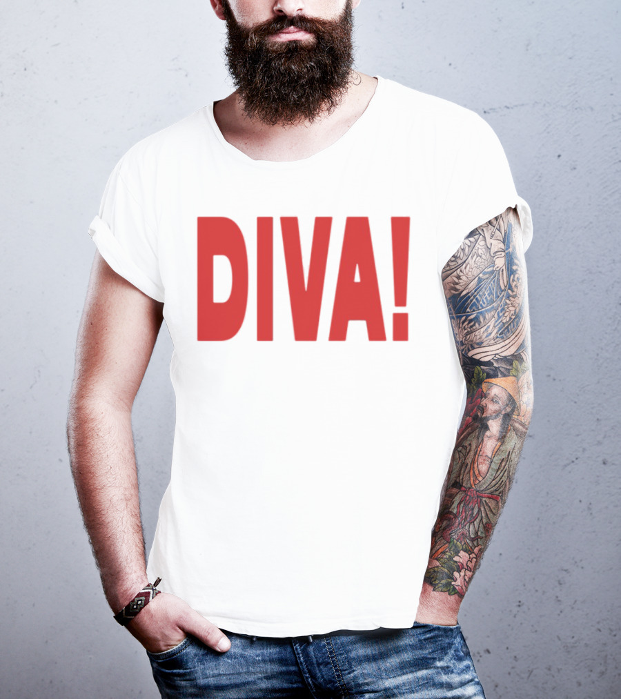 Role Model Diva DIVA! Red Lettering T-Shirt