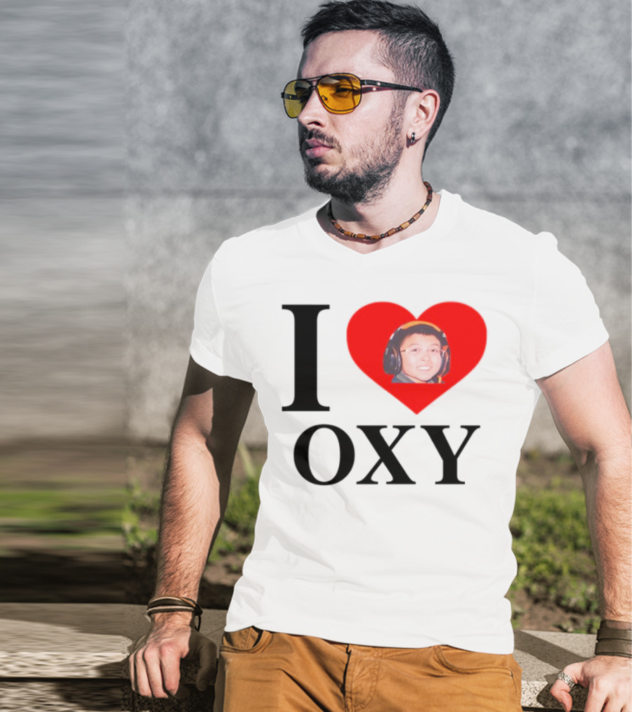 V1c I Heart Oxy Kid Headphones T-Shirt