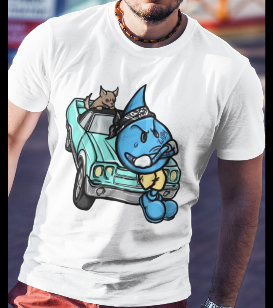 Wet Willy Homies Bandana Lowrider Vintage Car Cartoon T-Shirt