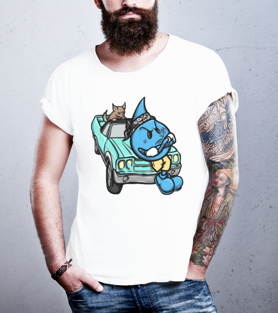 Wet Willy Homies Bandana Lowrider Vintage Car Cartoon T-Shirt