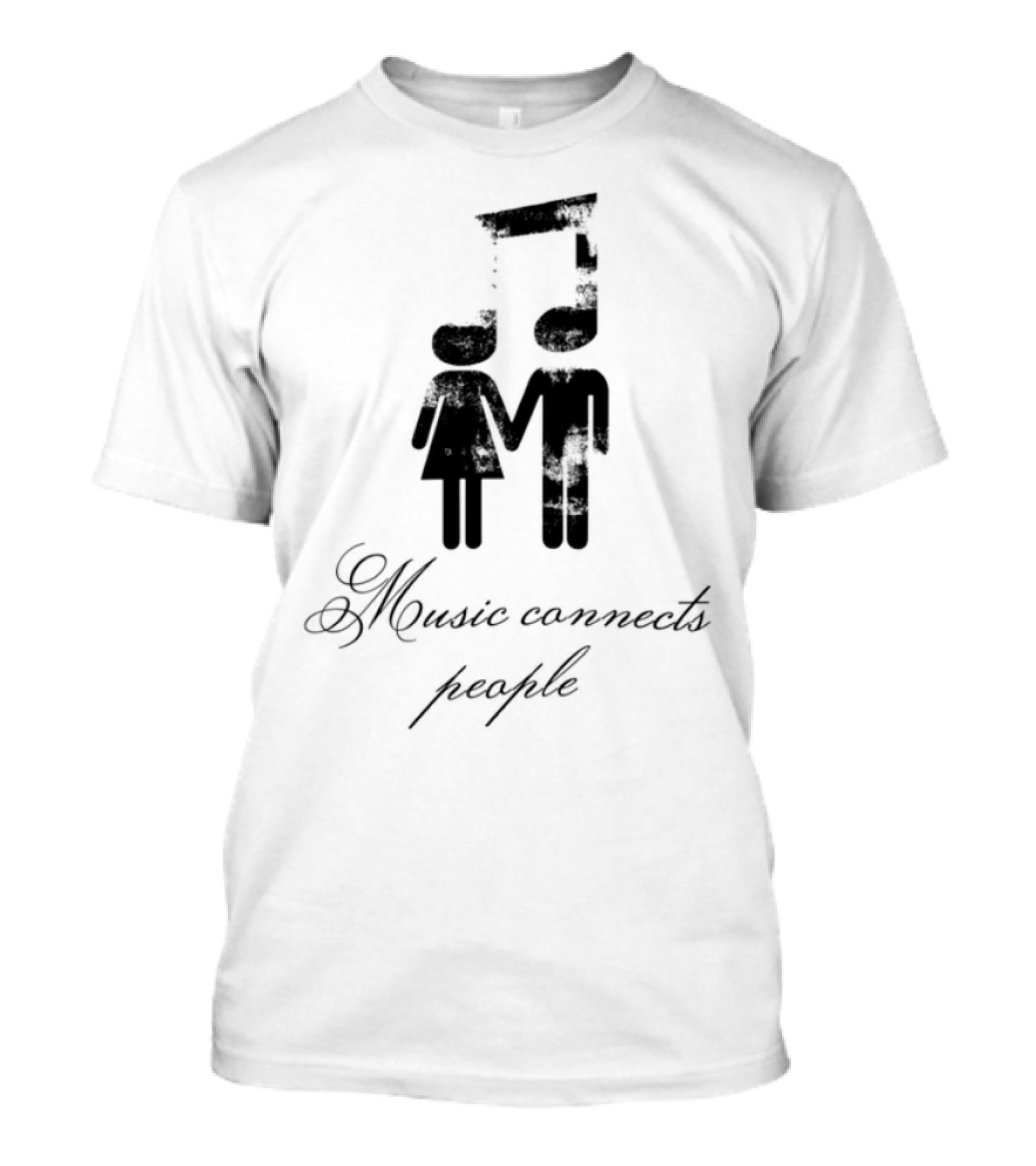 Slechthart Music Connects People Hand-Holding Icon T-Shirt