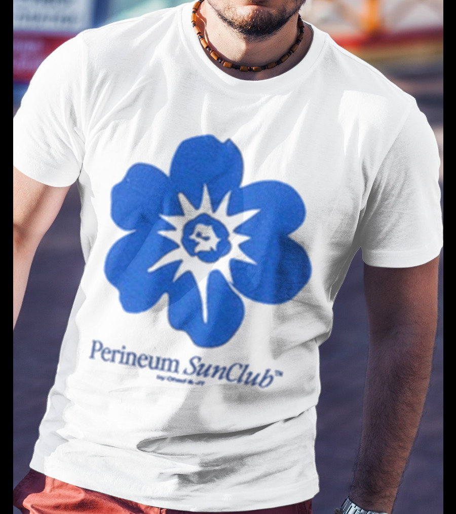 Chad And JT Perineum SunClub Bumflower Blue Blossom T-Shirt