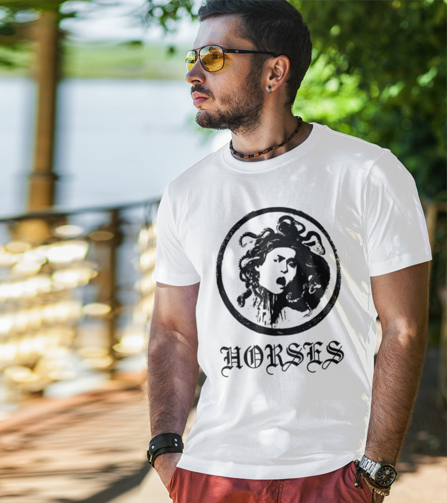 Horses Medusa Iconic Mythical Symbolism T-Shirt