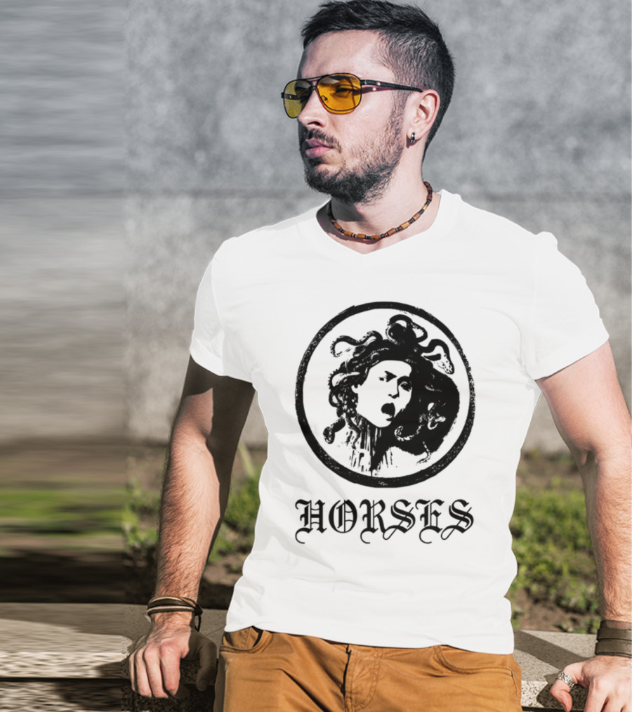 Horses Medusa Iconic Mythical Symbolism T-Shirt