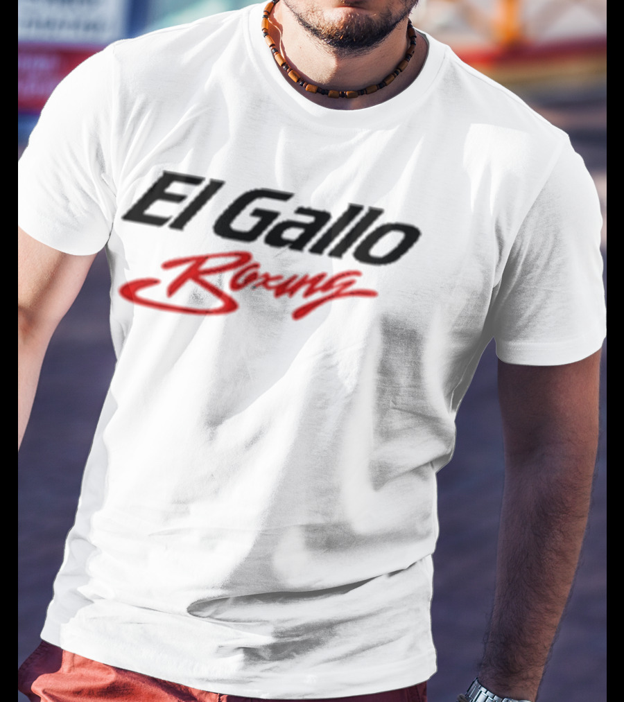 Jake Paul El Gallo Boxing Red Script Signature T-Shirt