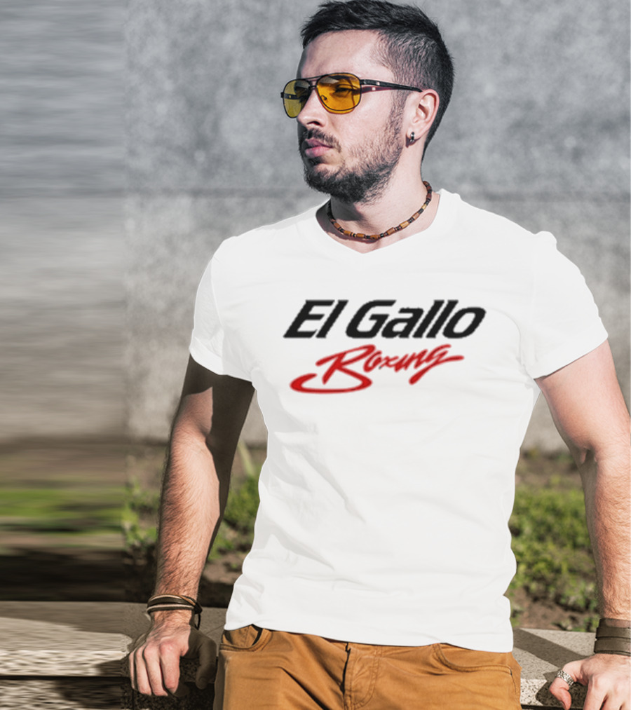 Jake Paul El Gallo Boxing Red Script Signature T-Shirt