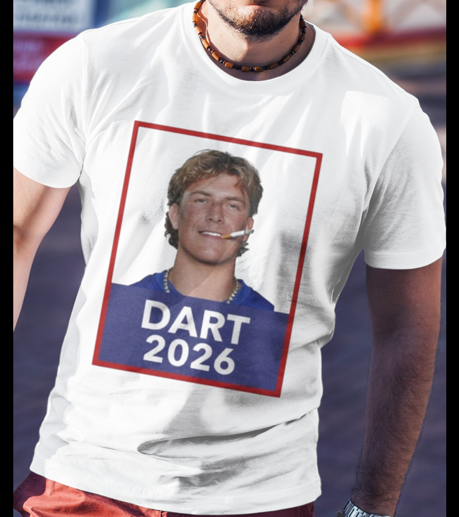Dart 2026 Cigarette Image Red Frame T-Shirt