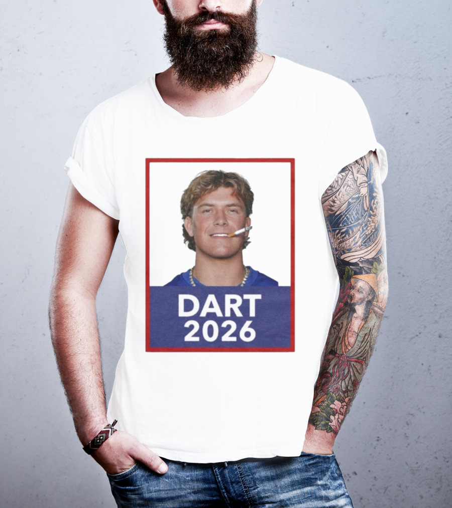 Dart 2026 Cigarette Image Red Frame T-Shirt