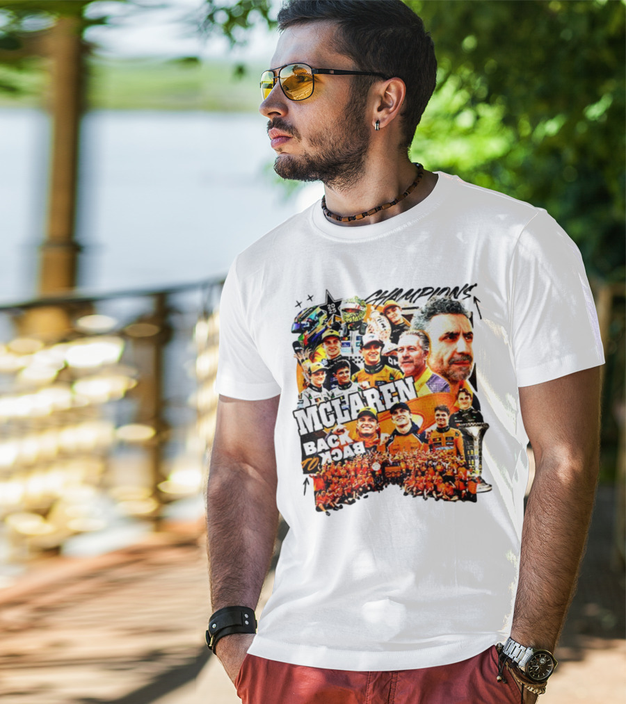 McLaren 2025 Back To Back Formula 1 World Constructors’ Championship Victory T-Shirt