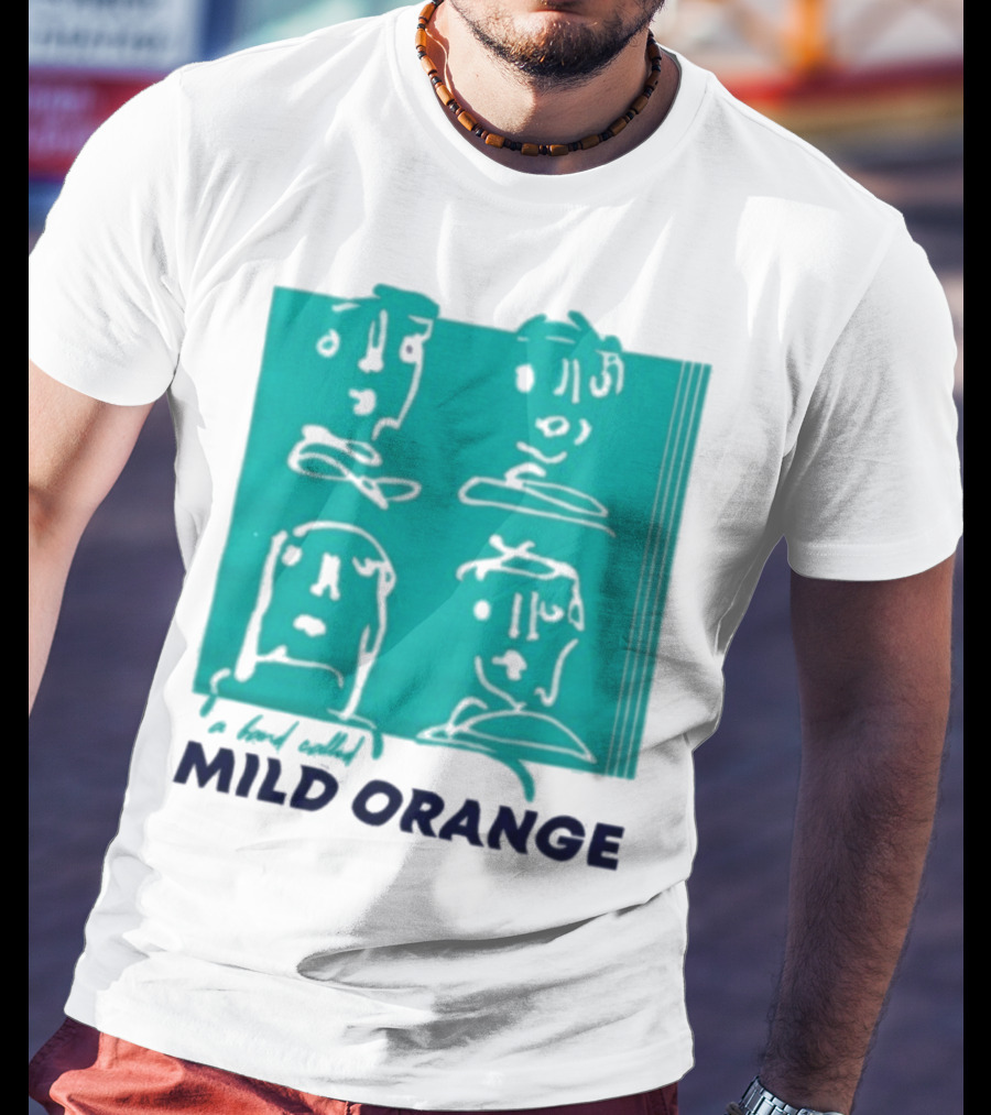 Mild Orange A Band Called Faces Artwork T-Shirt