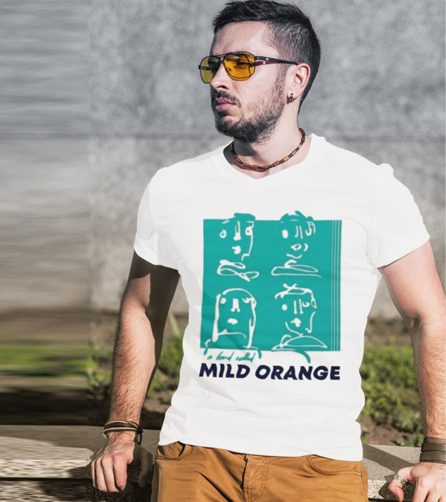 Mild Orange A Band Called Faces Artwork T-Shirt