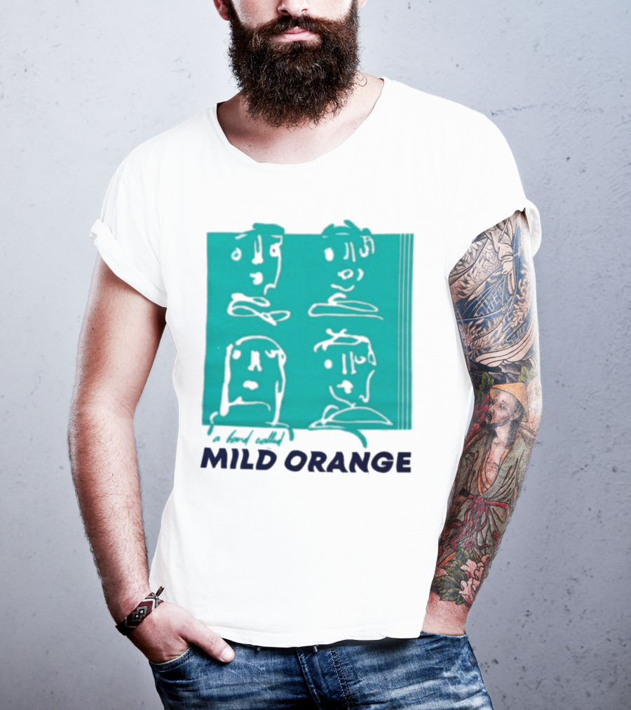 Mild Orange A Band Called Faces Artwork T-Shirt