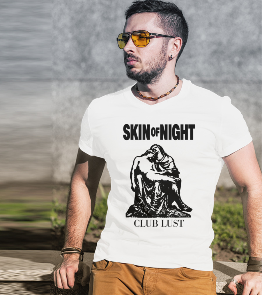 Night Club Lust Neon Skull And Lips T-Shirt