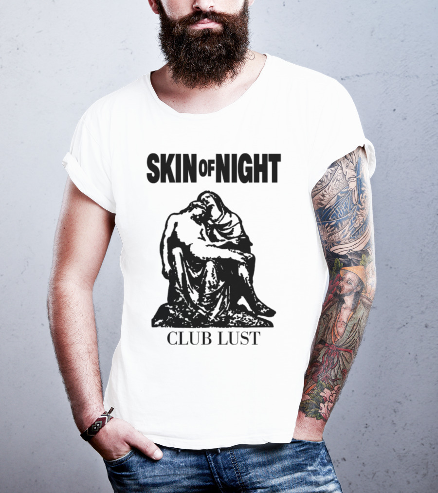 Night Club Lust Neon Skull And Lips T-Shirt