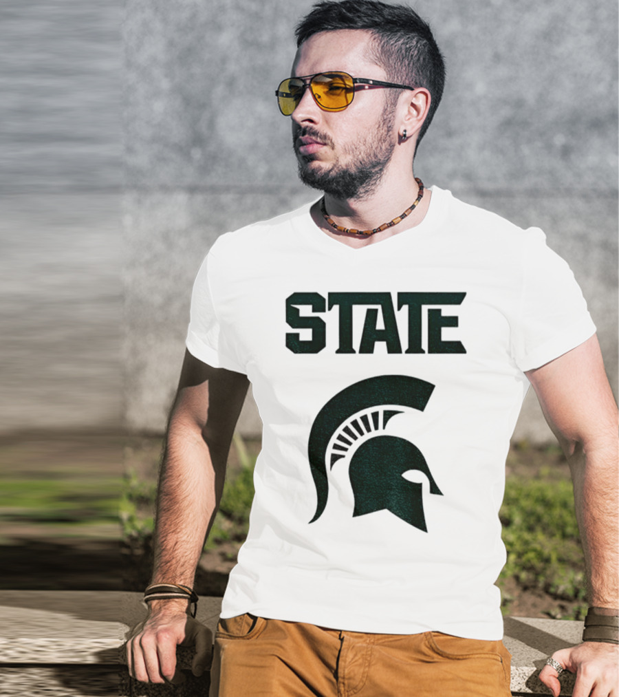 STATE Spartans Michigan Big Ten Basketball T-Shirt