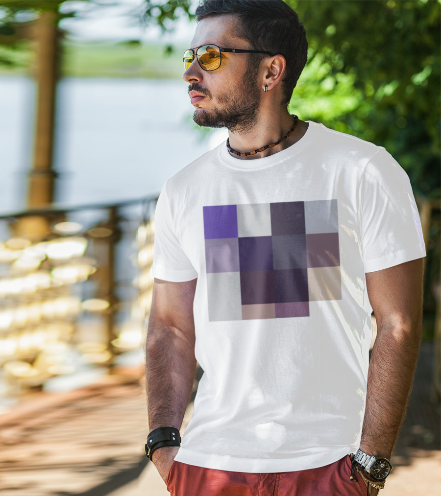 Acai28 Color Grid Abstract Acai T-Shirt