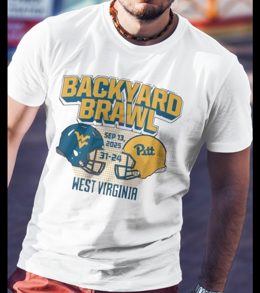Backyard Brawl West Virginia Sep 13 2025 Pitt 31-24 T-Shirt