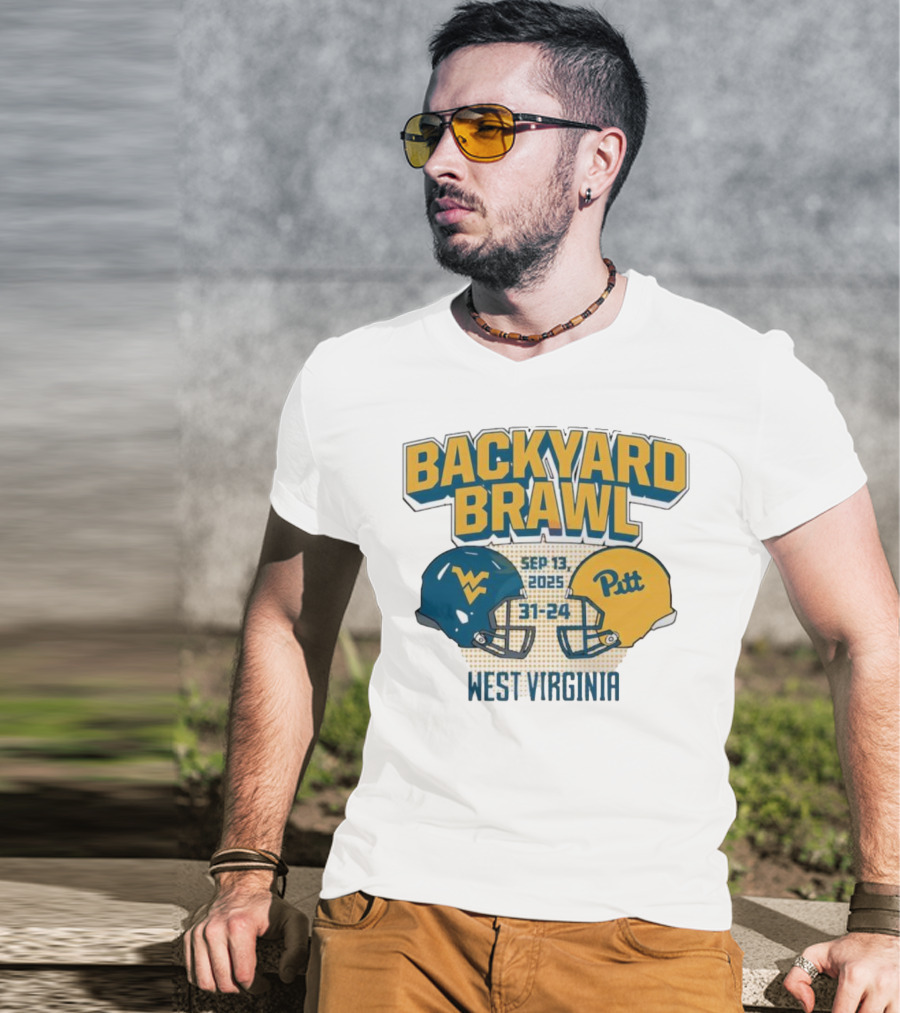 Backyard Brawl West Virginia Sep 13 2025 Pitt 31-24 T-Shirt