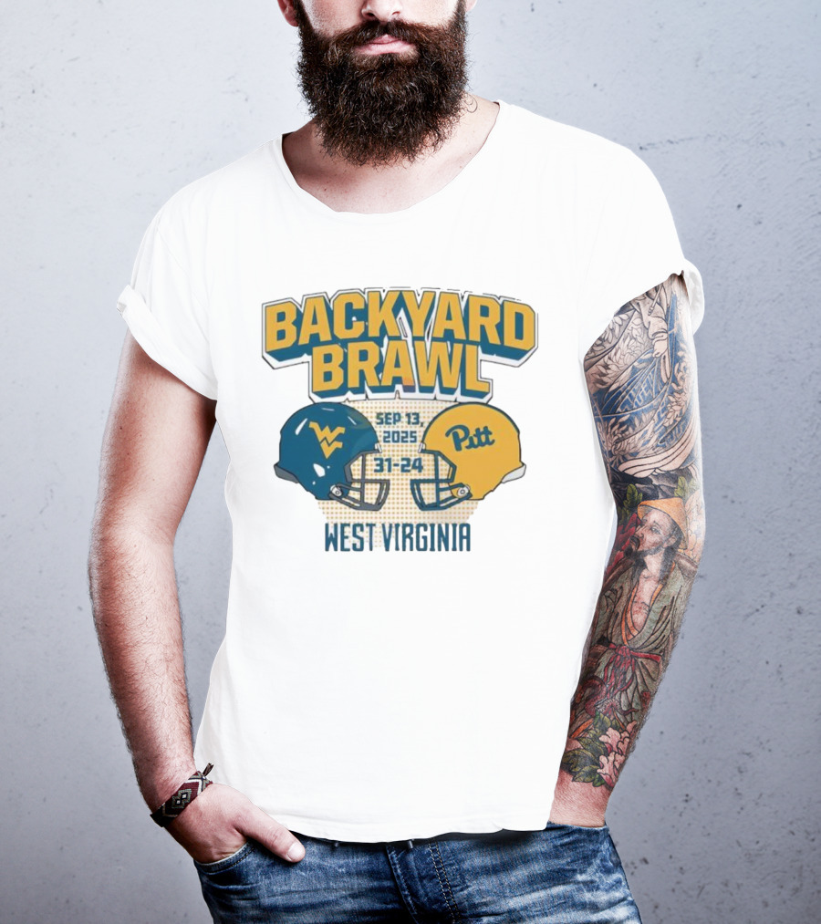 Backyard Brawl West Virginia Sep 13 2025 Pitt 31-24 T-Shirt