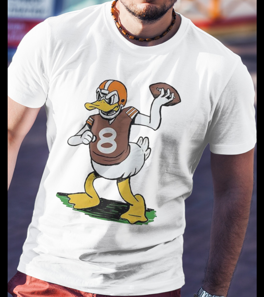 Duck Quarterback Number 8 Cleveland Browns Dillon Gabriel T-Shirt