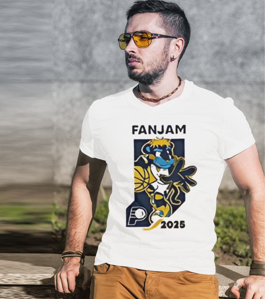 FanJam Indiana Pacers NBA Mascot 2025 T-Shirt
