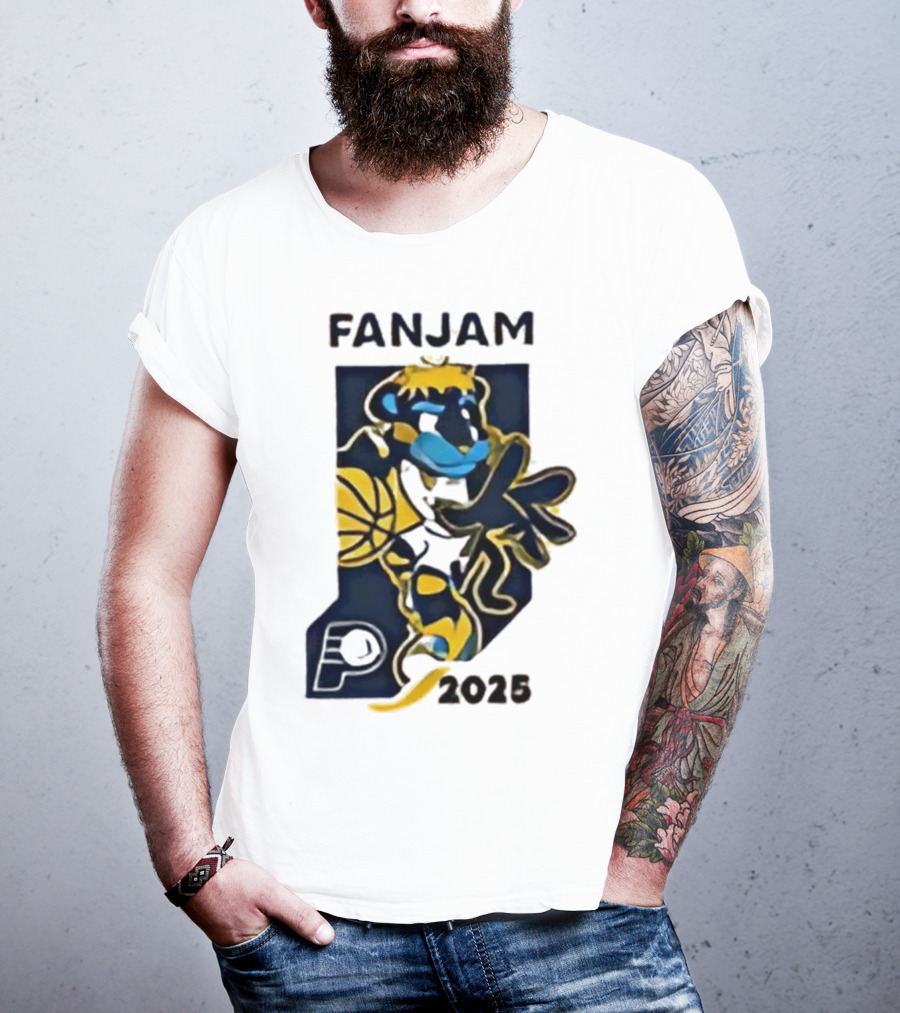 FanJam Indiana Pacers NBA Mascot 2025 T-Shirt