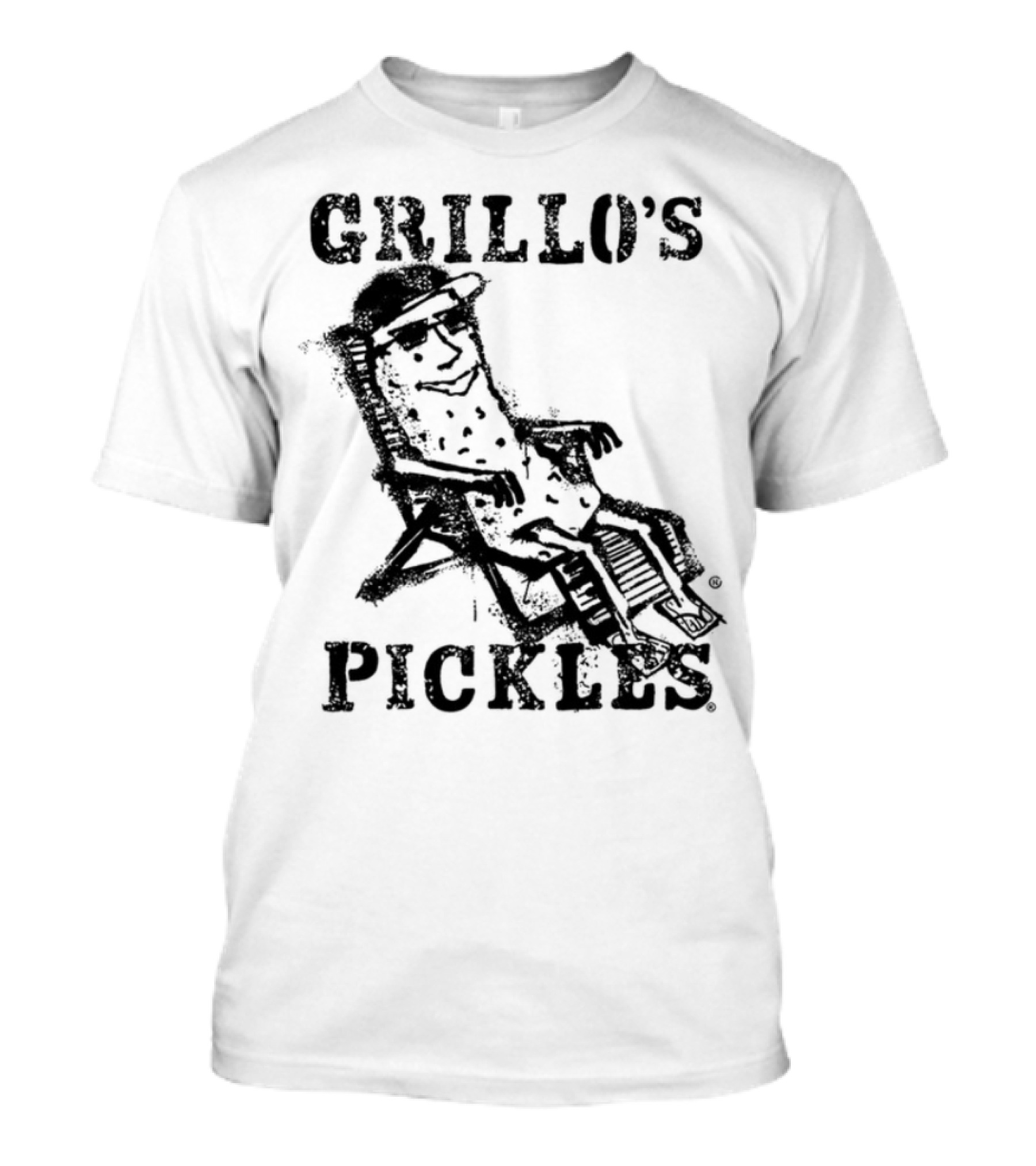 Grillo's Pickles Graffiti Style Bold Statement T-Shirt