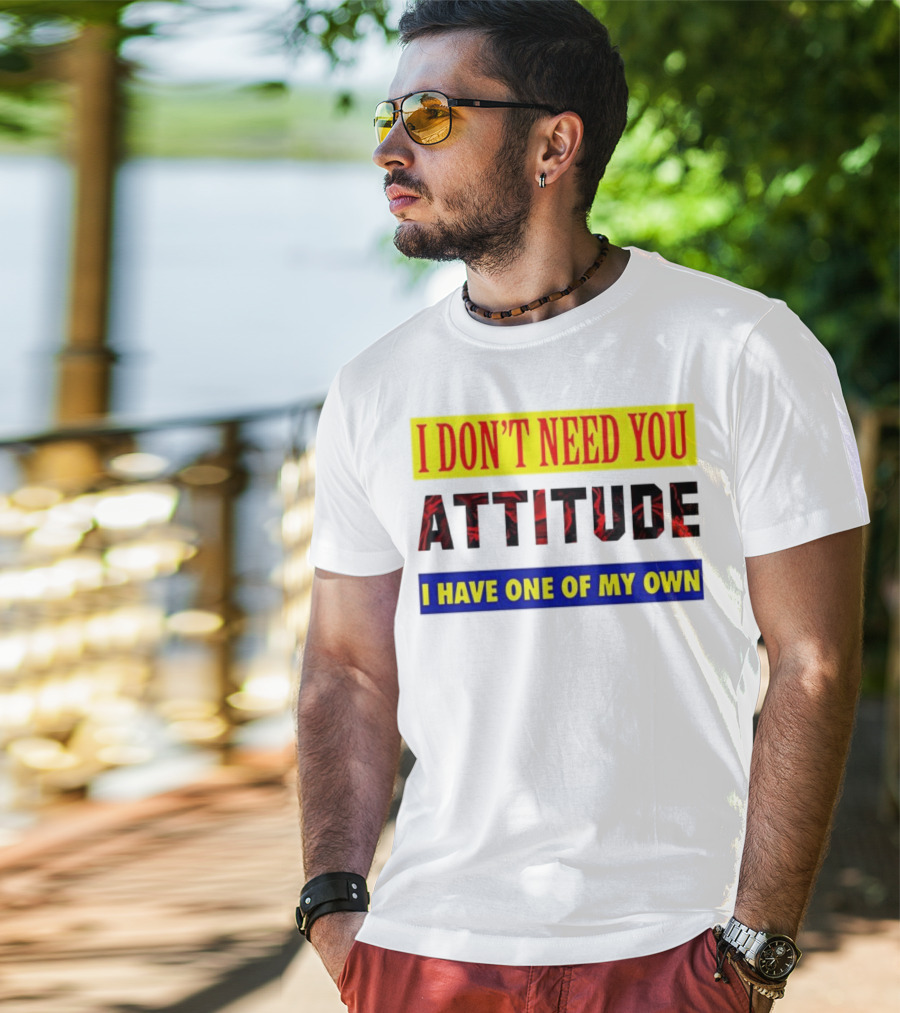 I Don't Need You Attitude I Have One Of My Own T-Shirt