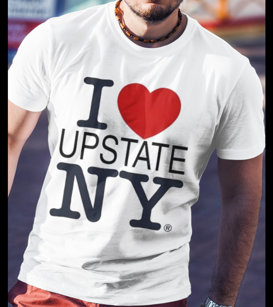 I Love Upstate NY Heart Icon T-Shirt