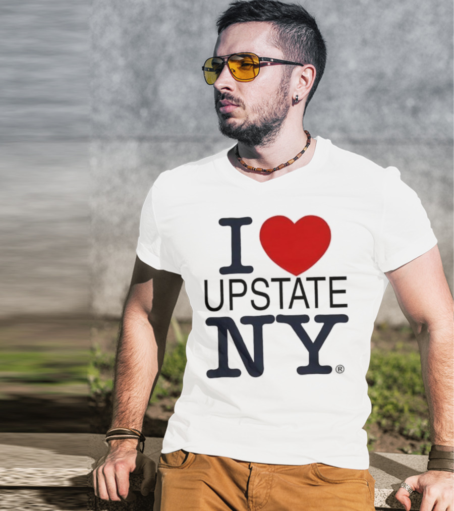 I Love Upstate NY Heart Icon T-Shirt