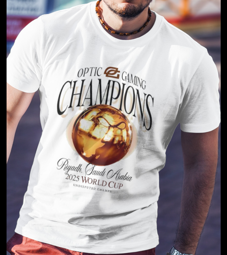 OpTic Gaming EWC Champions Riyadh Saudi Arabia 2025 World Cup Undisputed Champs T-Shirt