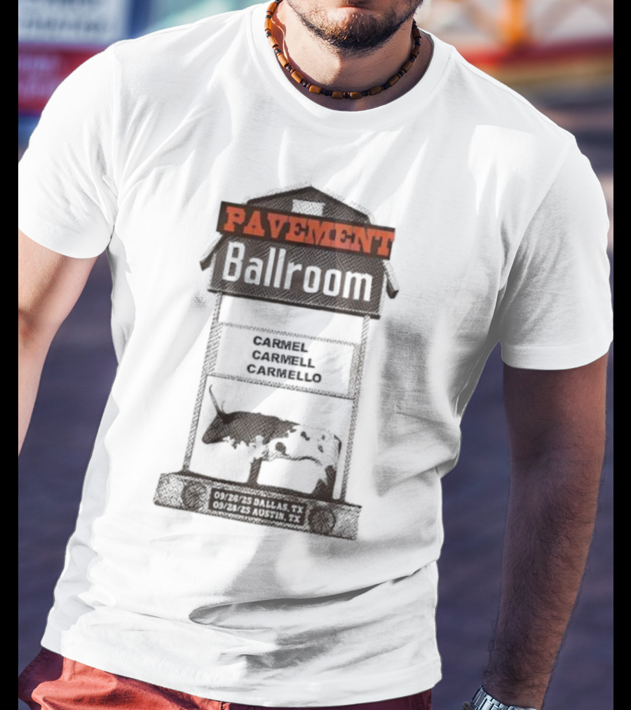 Pavement Ballroom Tour Texas 2025 Carmel Carmell Carmello T-Shirt
