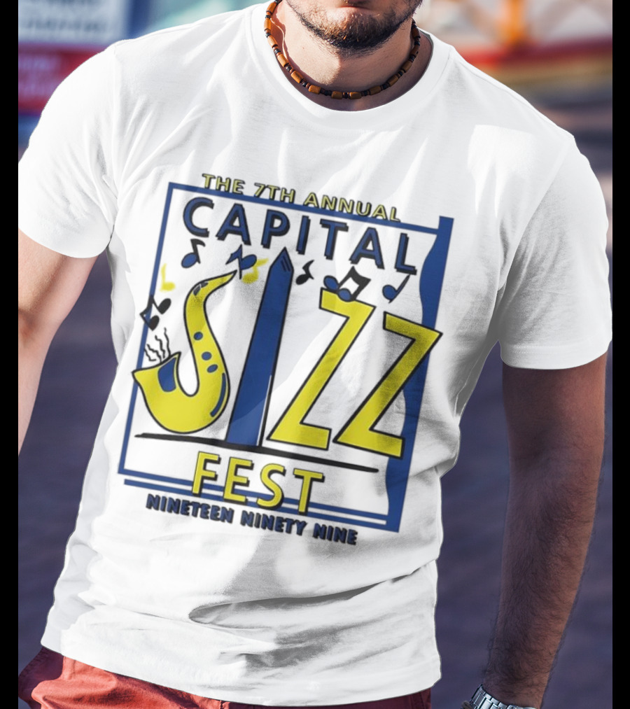 The 7th Annual Capital Jazz Fest June Nineteen Ninety Nine Music Event T-Shirt