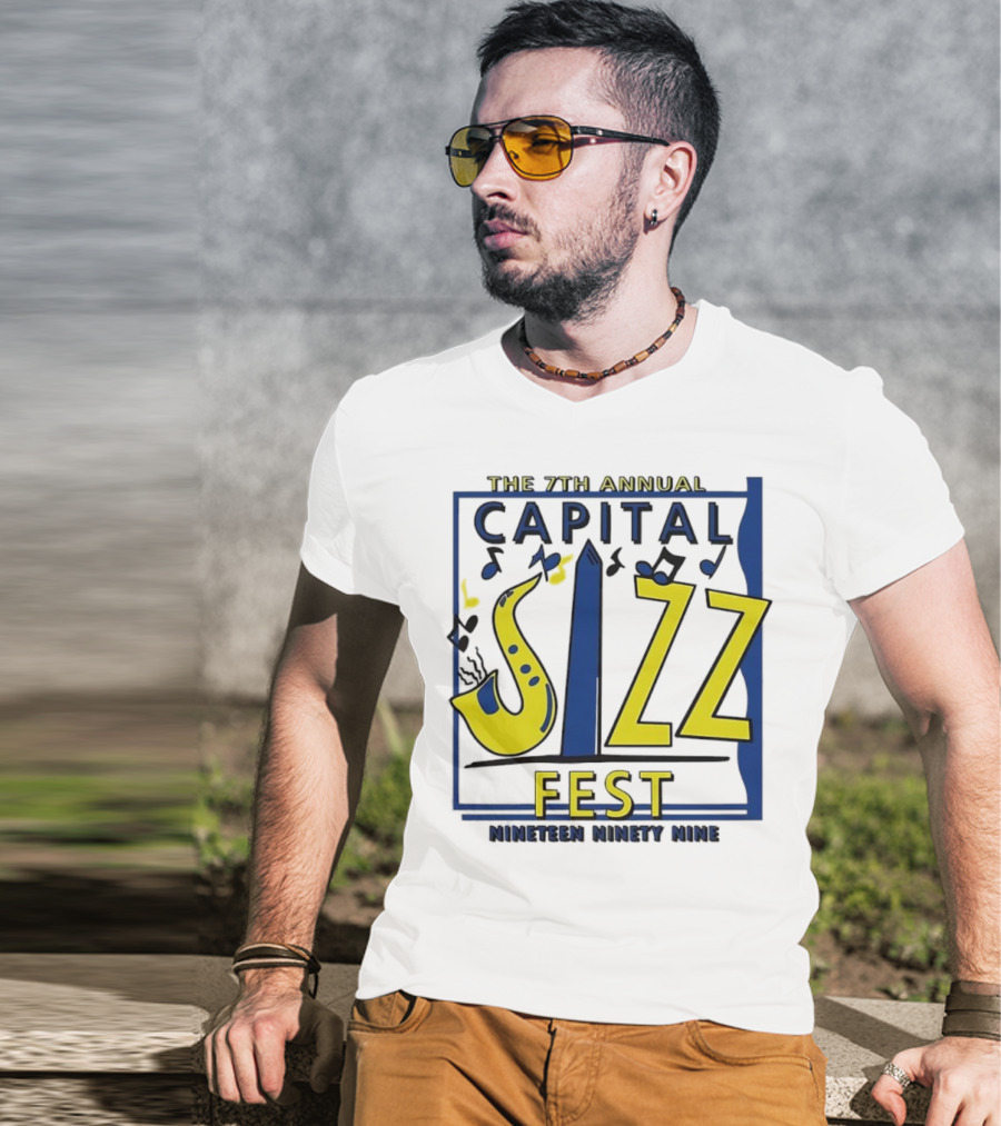 The 7th Annual Capital Jazz Fest June Nineteen Ninety Nine Music Event T-Shirt