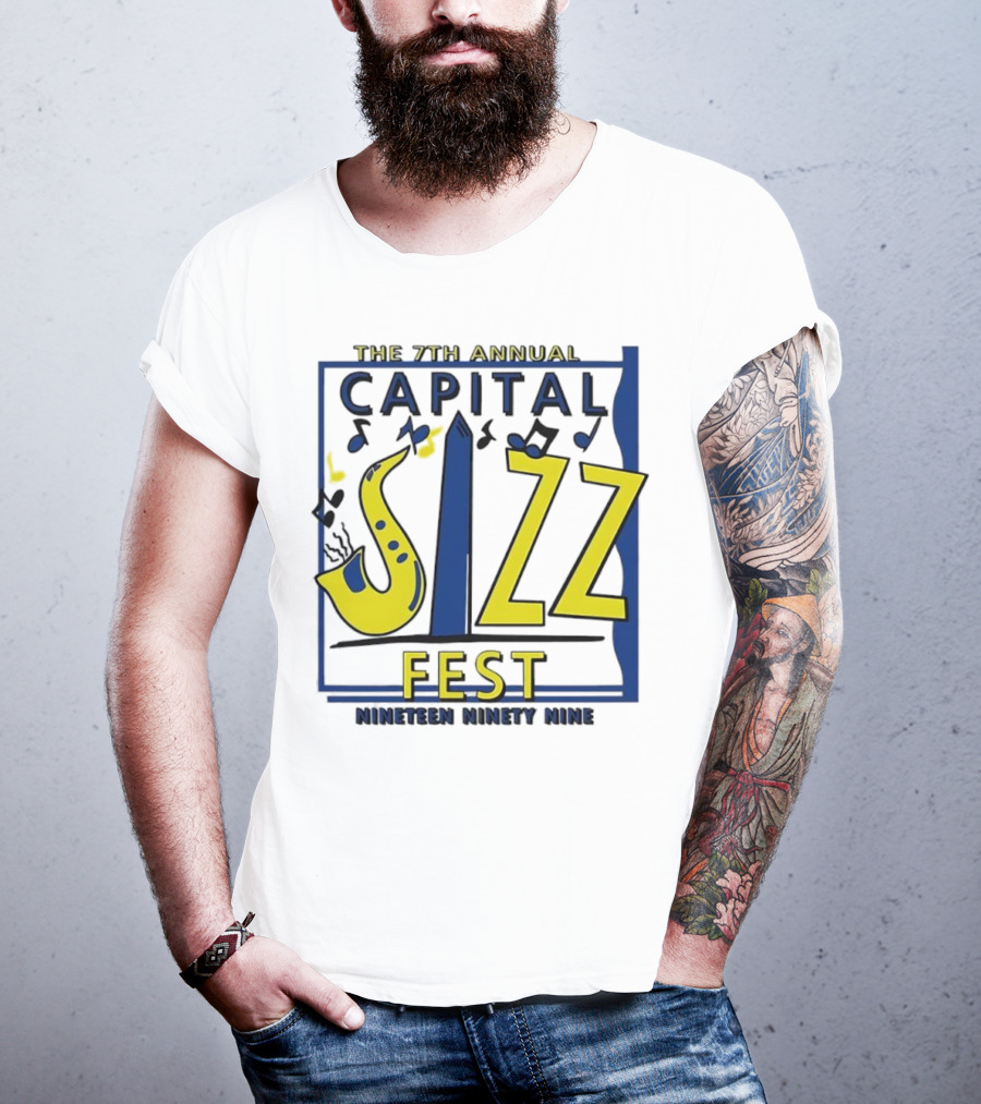 The 7th Annual Capital Jazz Fest June Nineteen Ninety Nine Music Event T-Shirt
