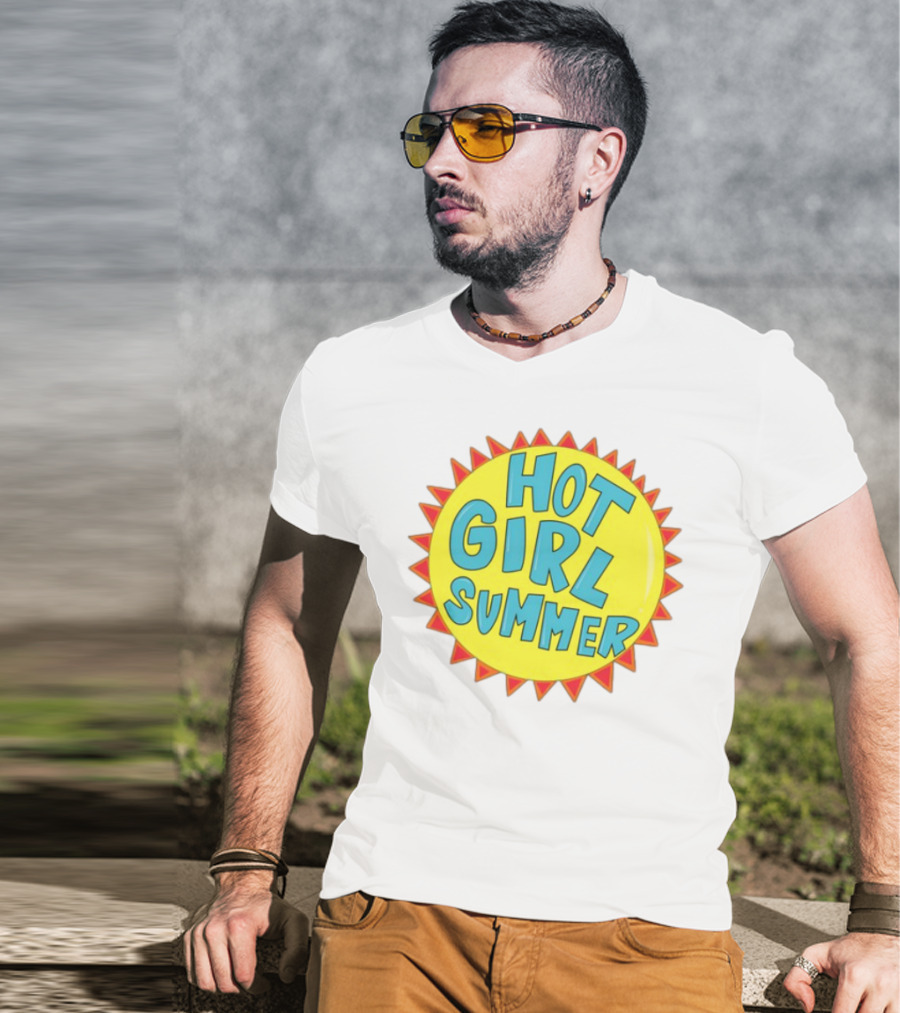 The Beaver Family Hot Girl Summer Sunburst Style T-Shirt