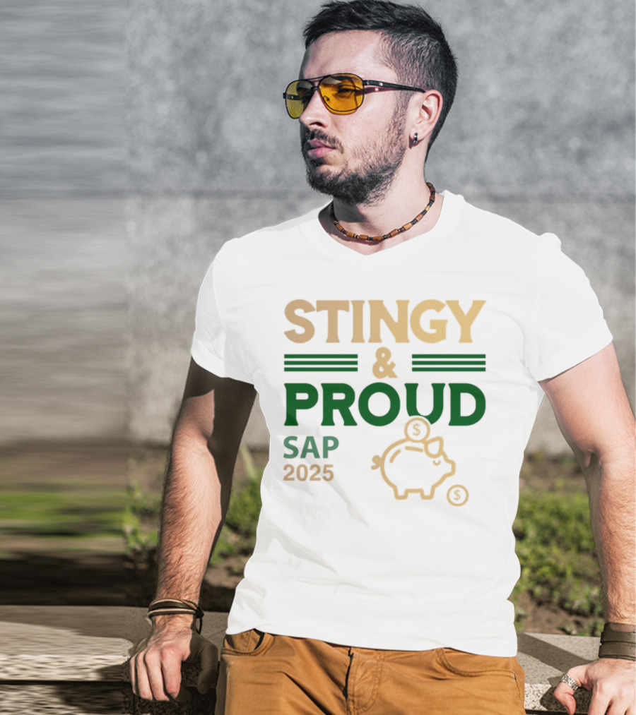Stingy & Proud SAP 2025 Piggy Bank Money Symbol T-Shirt