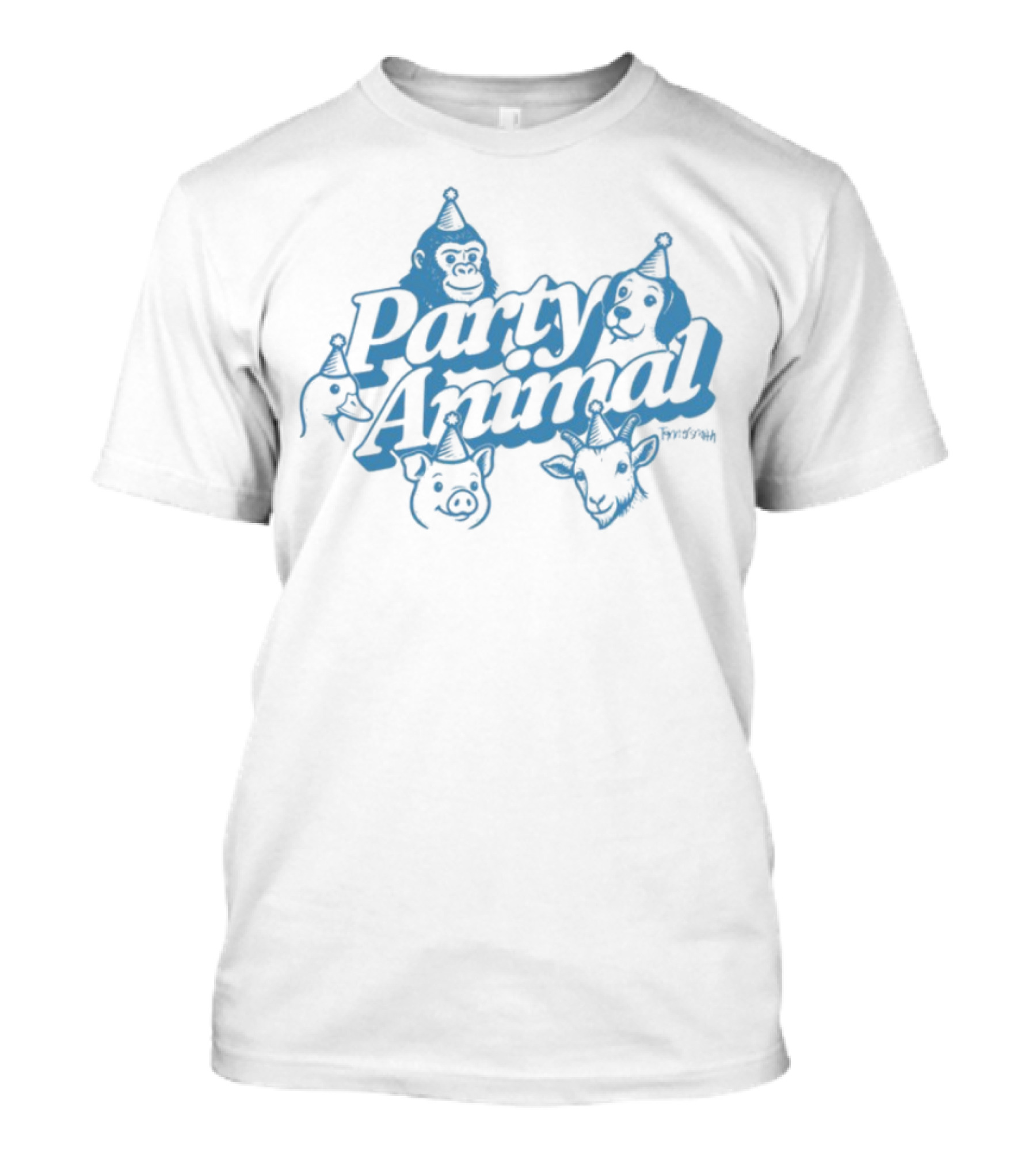 Chase Hudson Party Animal Fun Iconic Design T-Shirt