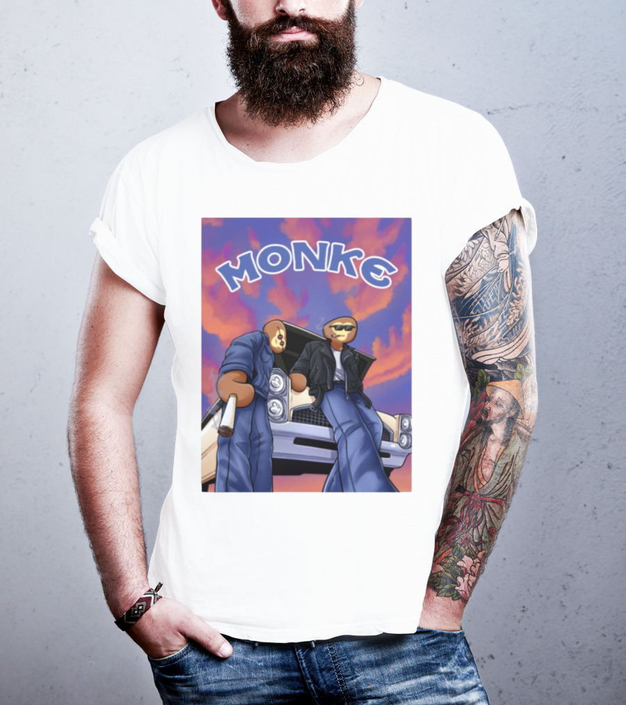 Joe Monke Cool Vibe Retro Car Art T-Shirt