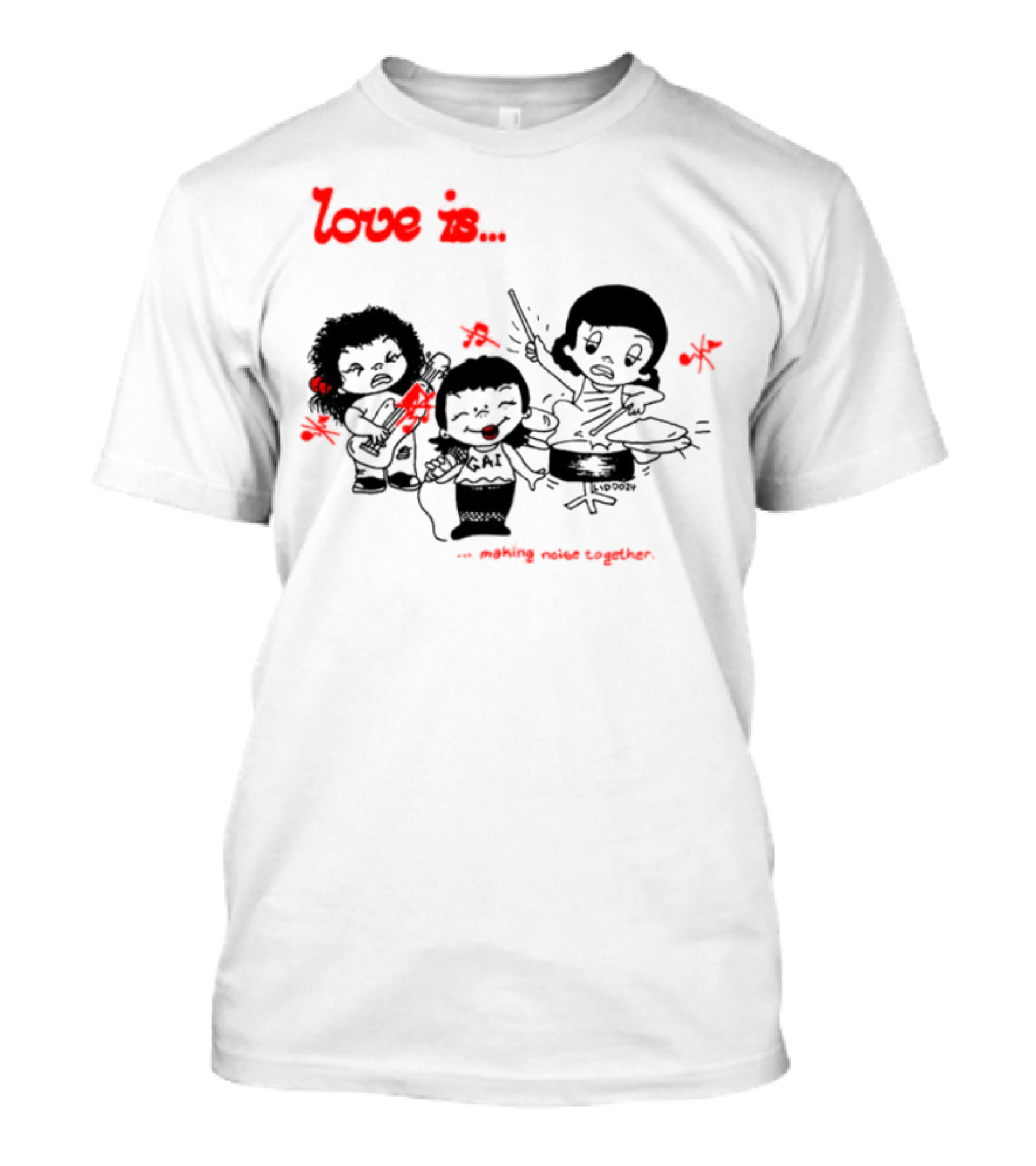 Love Is Making Noise Together Kids With Instruments T-Shirt