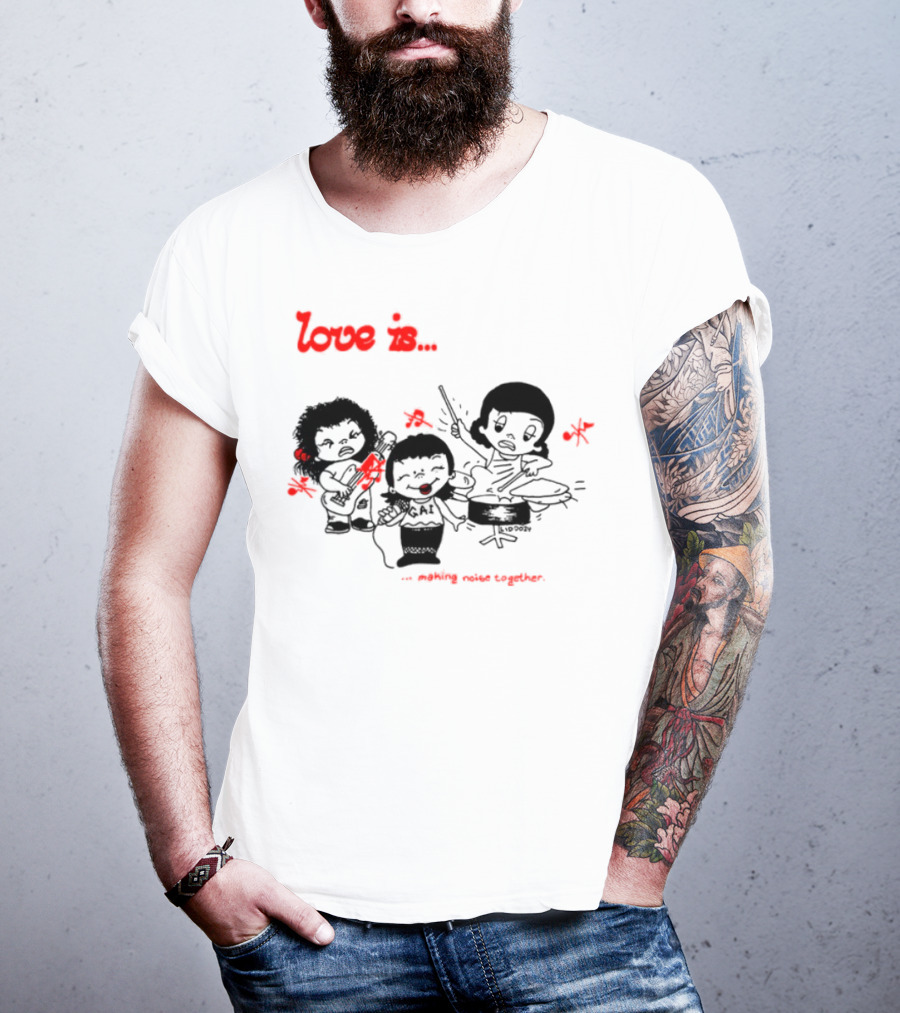 Love Is Making Noise Together Kids With Instruments T-Shirt