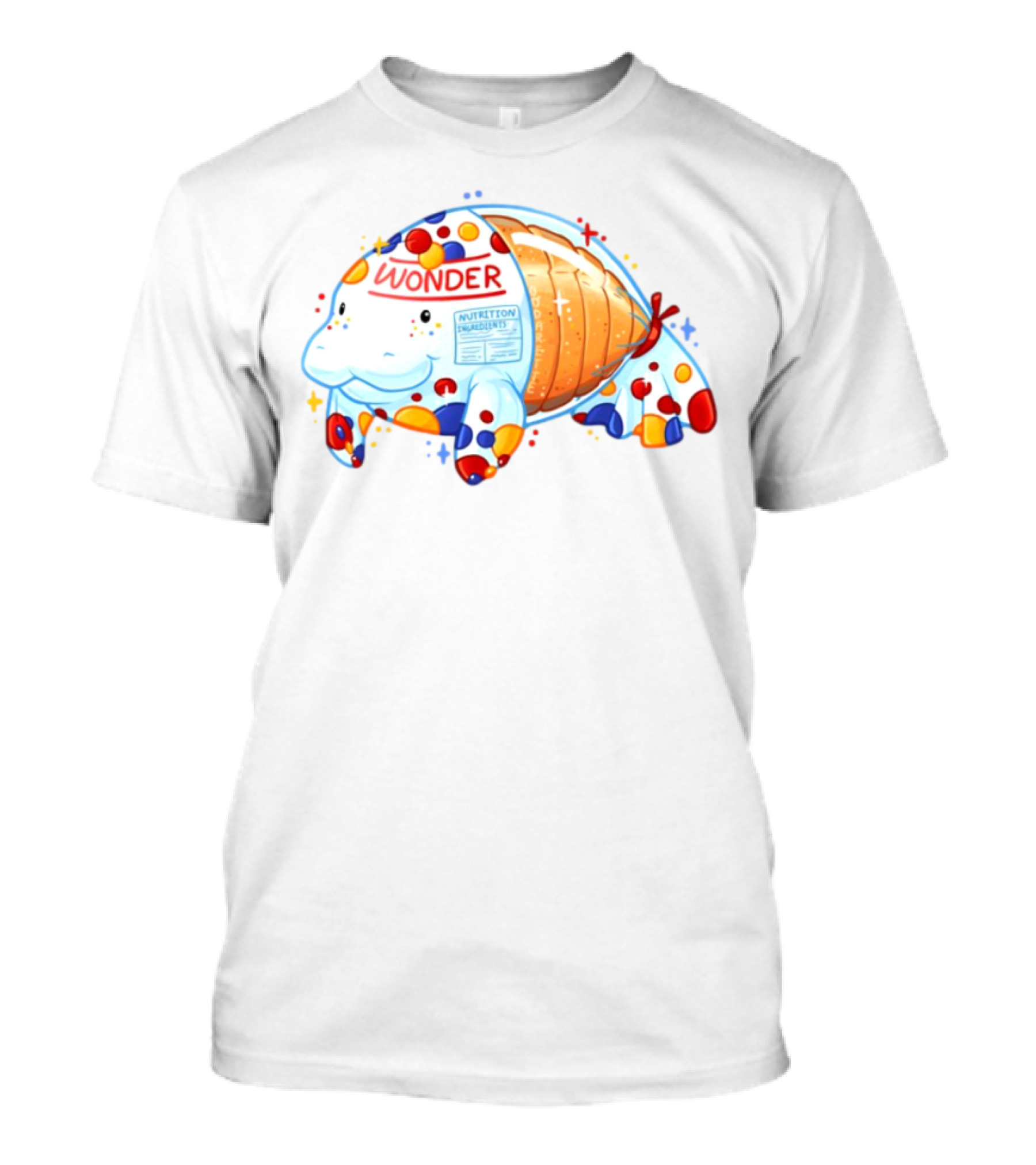 Oddarette Wonder Bread Nutrition Ingredients Animal T-Shirt