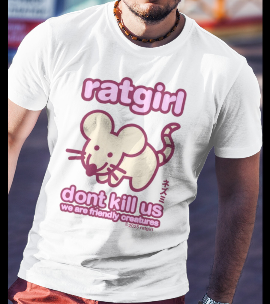Ratgirl Don't Kill Us We Are Friendly Creatures T-Shirt
