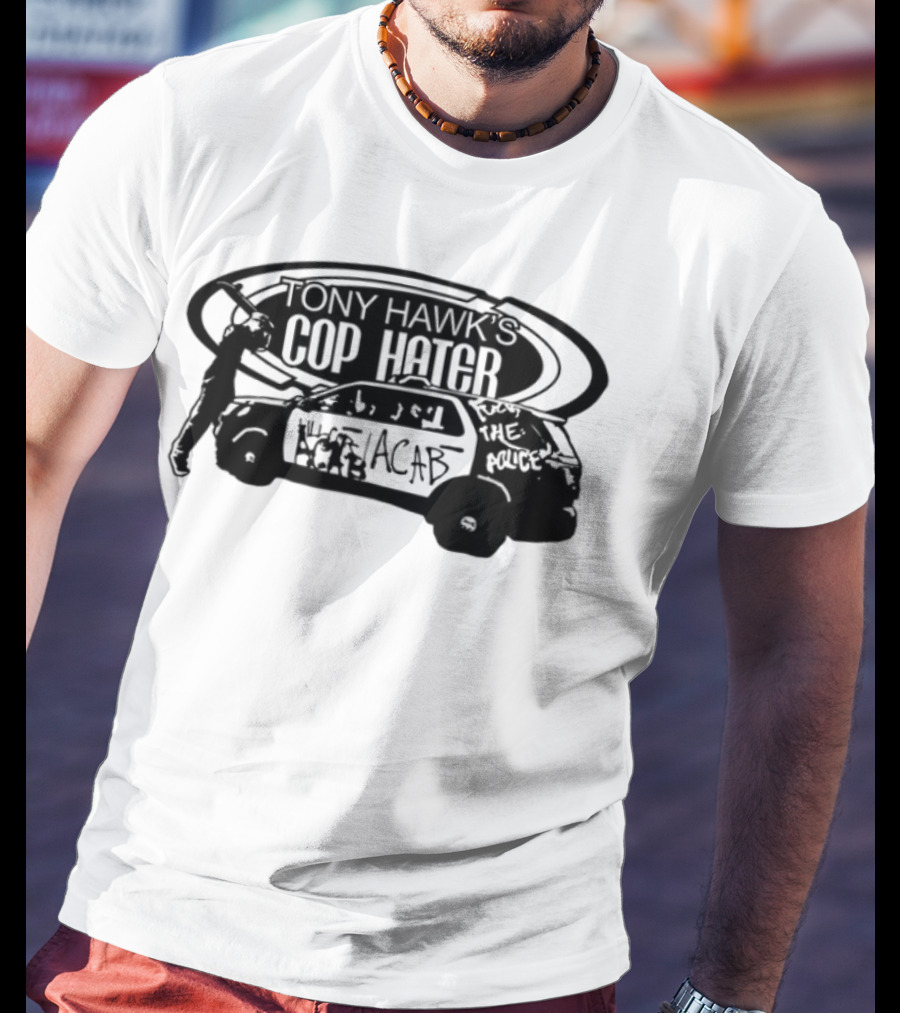 Tony Hawk's Cop Hater Burnside Black Label T-Shirt