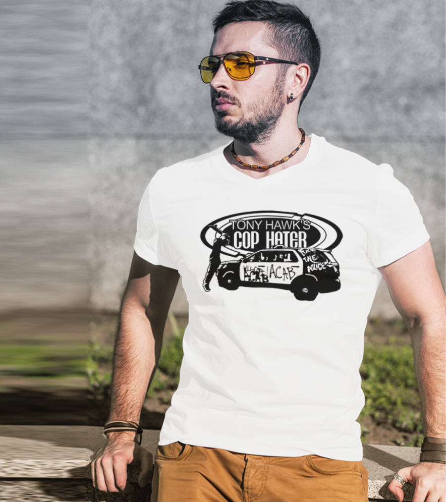 Tony Hawk's Cop Hater Burnside Black Label T-Shirt