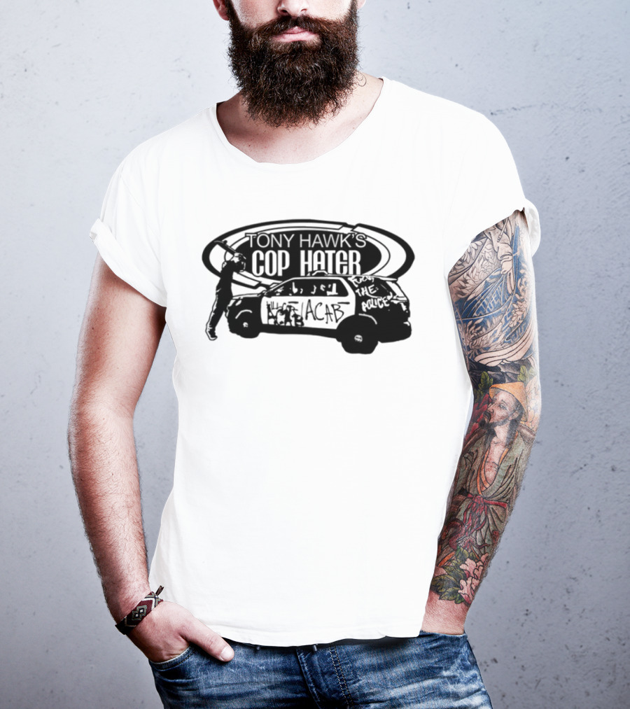 Tony Hawk's Cop Hater Burnside Black Label T-Shirt