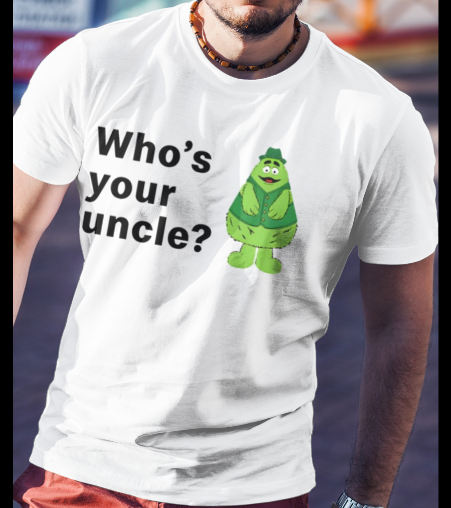 Uncle O'Grimacey Who's Your Uncle Classic Character St. Patrick's Day T-Shirt