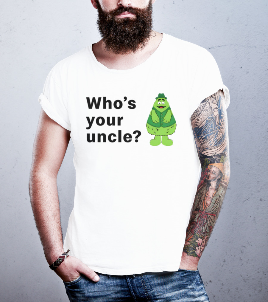 Uncle O'Grimacey Who's Your Uncle Classic Character St. Patrick's Day T-Shirt