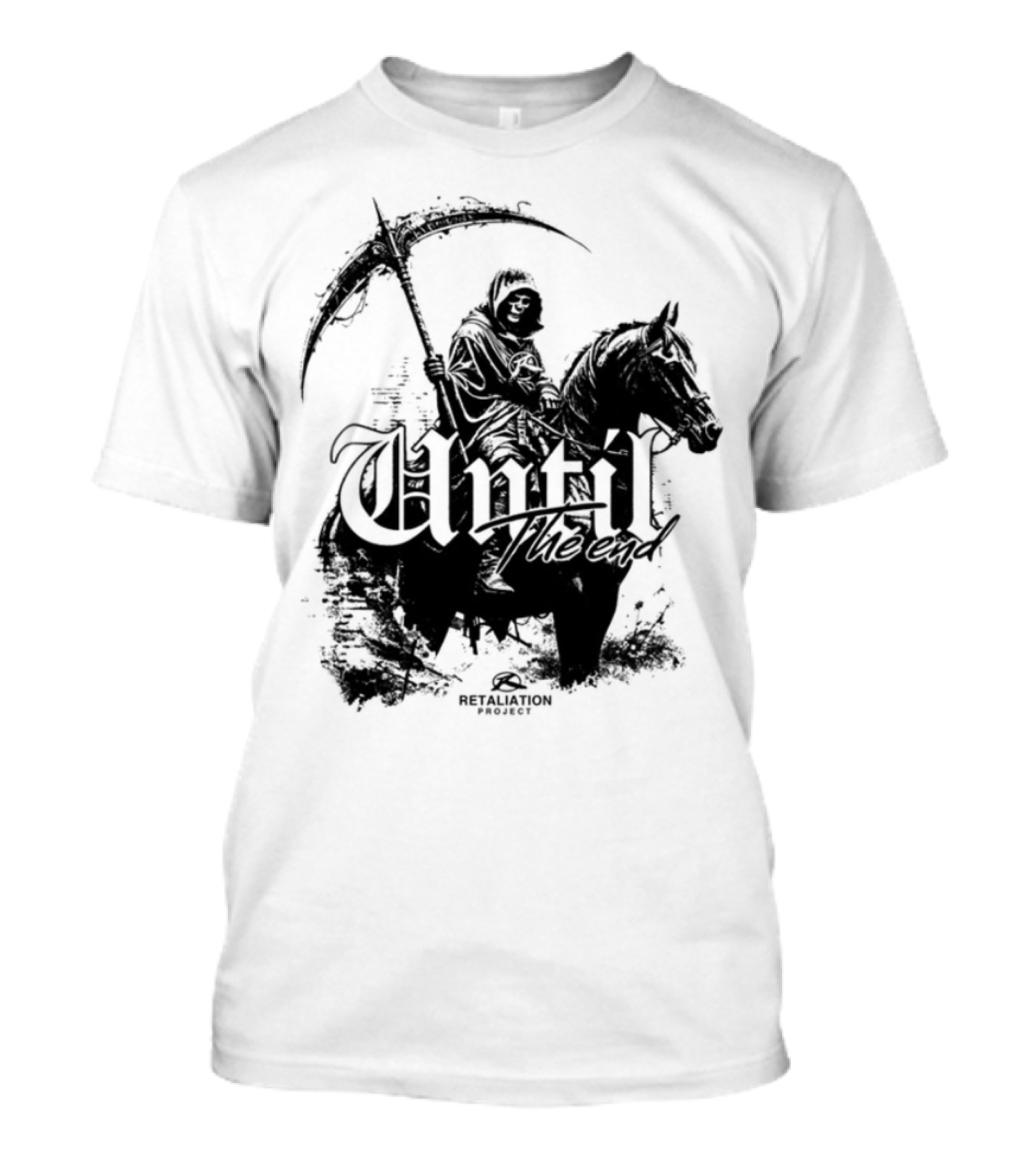 Until The End Eternal Grim Reaper Horse Rider T-Shirt